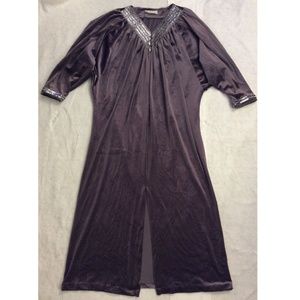 Vintage 70s Tom Bezduda Barad & Co Dress Gray Cher